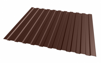 Профнастил С8 Шоколад (глянец) RAL 8017 1185*2000 (0,40)